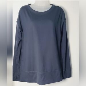 Talbots Womens Dark Blue Crewneck Sweater